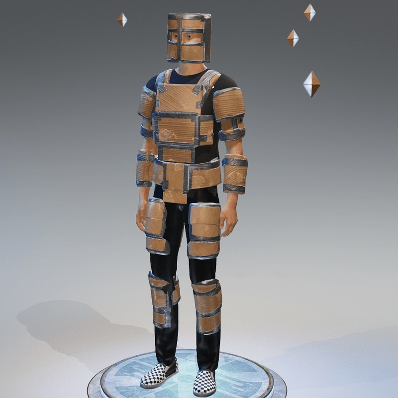 cardboard armor male