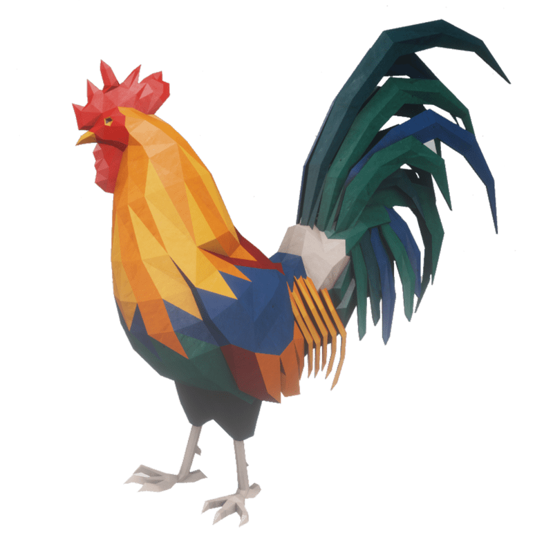 Standing Rooster