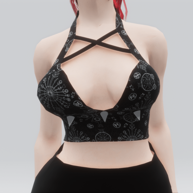 Spiked Wiccan Crop Top