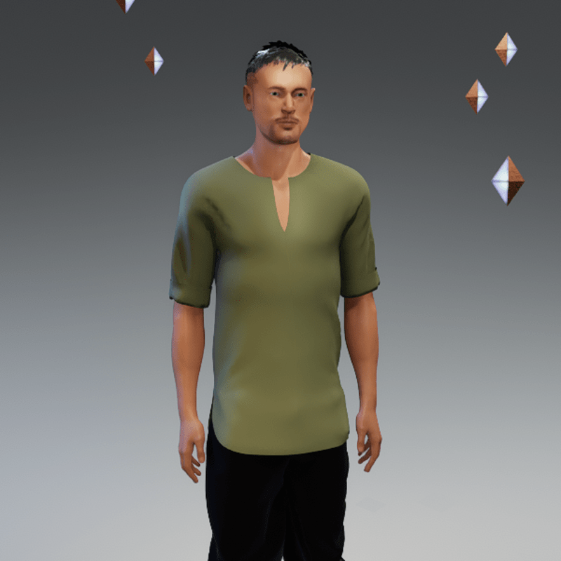 Men's loose fit shirt