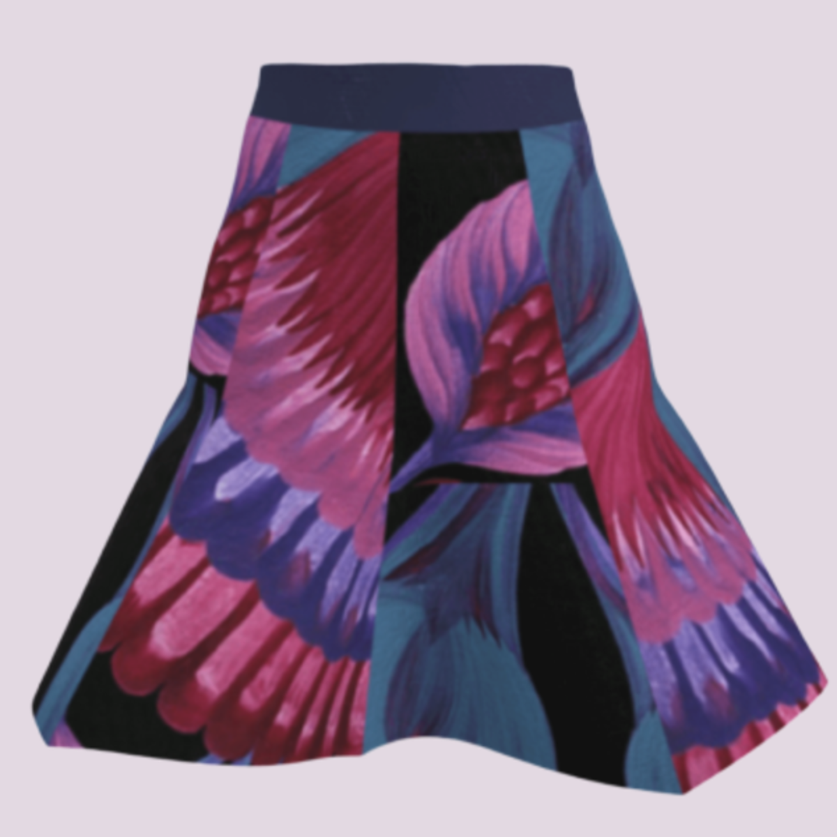 Art flower short skirt