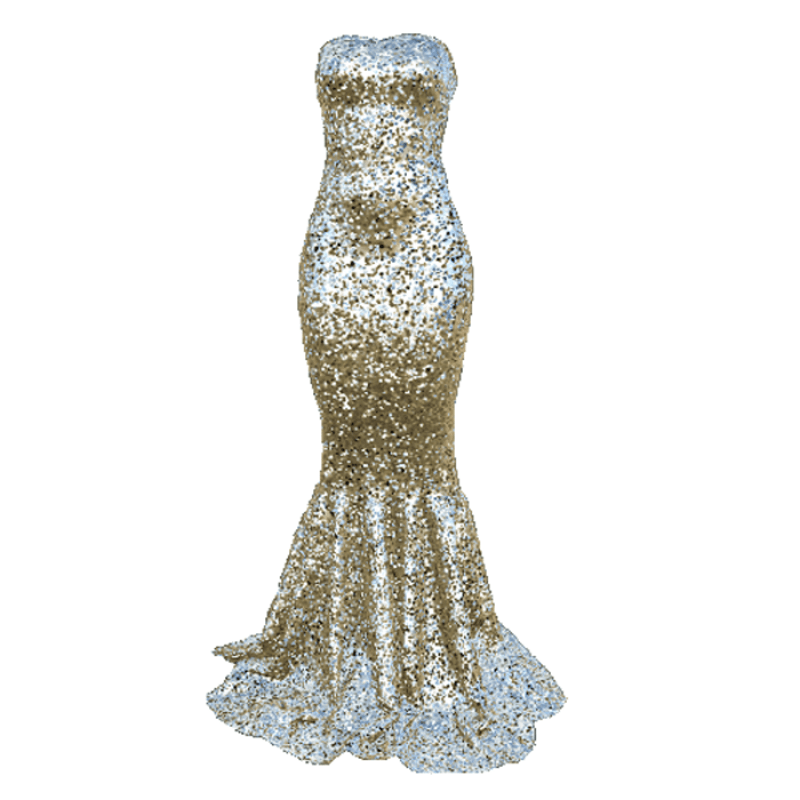 Mermaid Dress AV2 silver