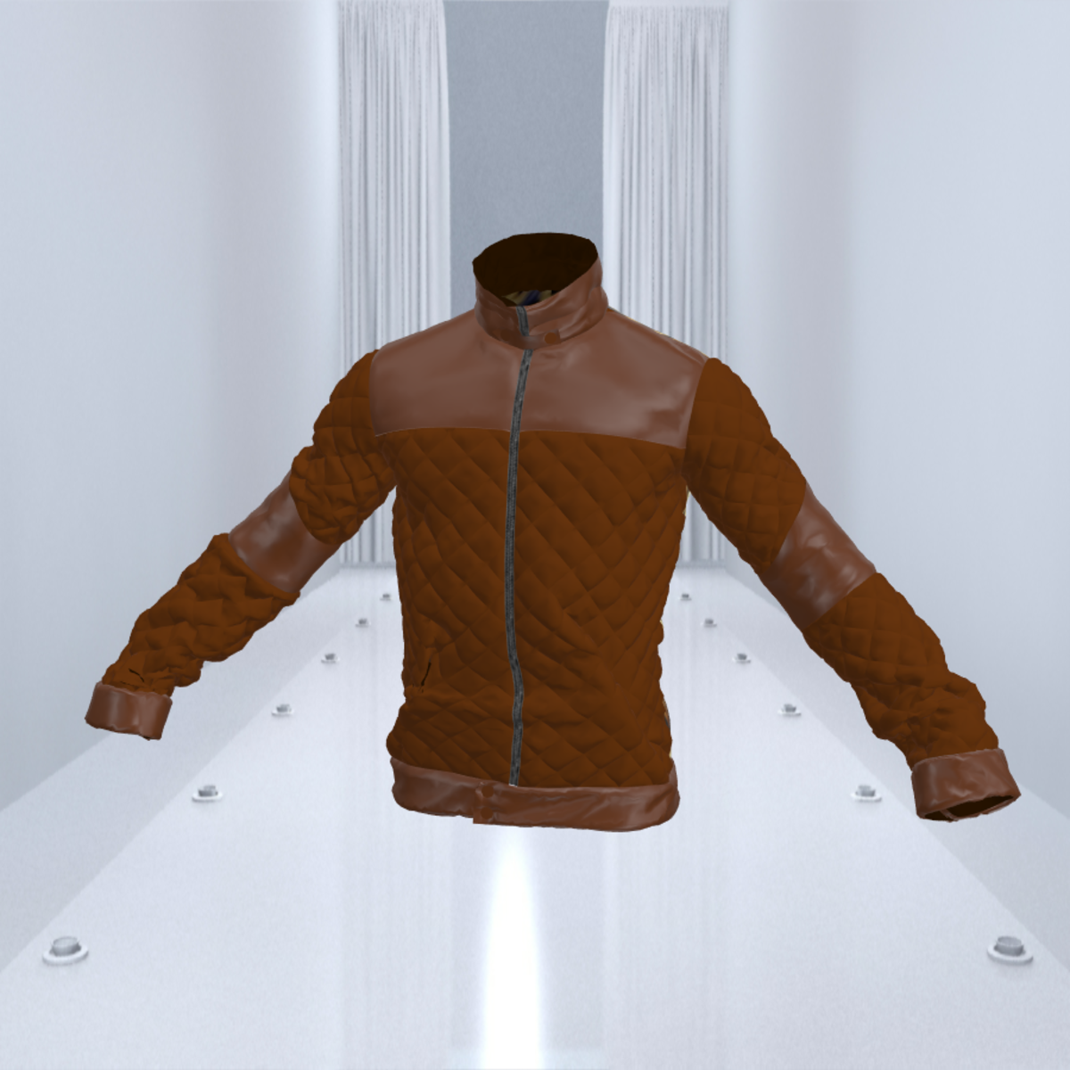 Brown with Leopoard Bomber Jacket Leather