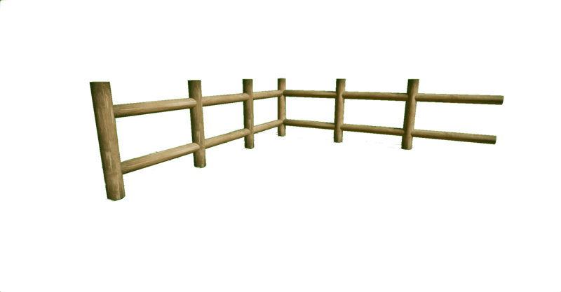 Wooden (Rt Angle Single Ended) Fence