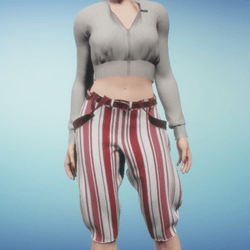 pants w suspenders red lines