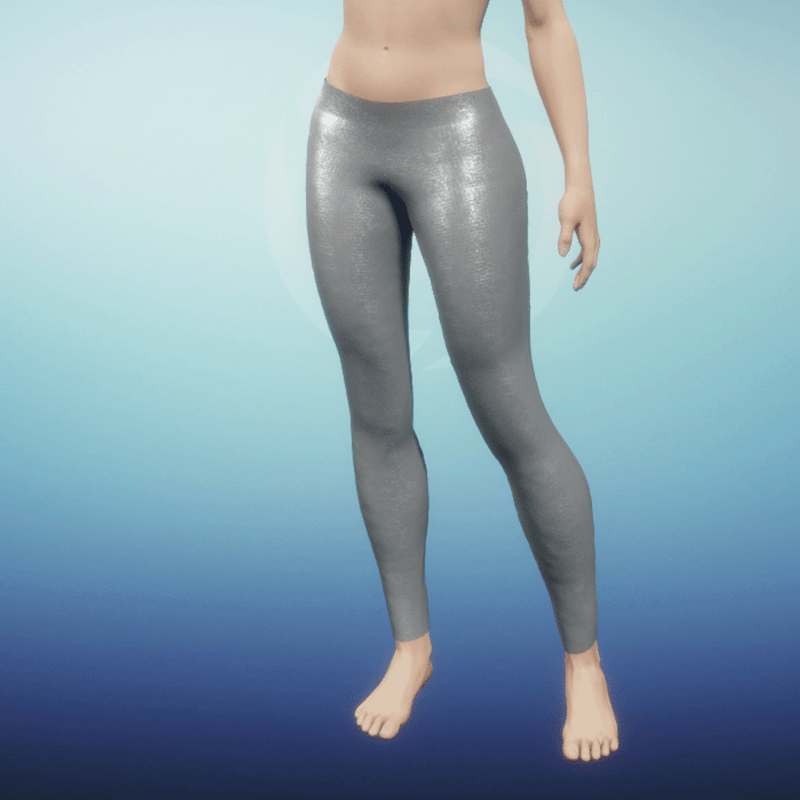 Shiny Leggings Silver