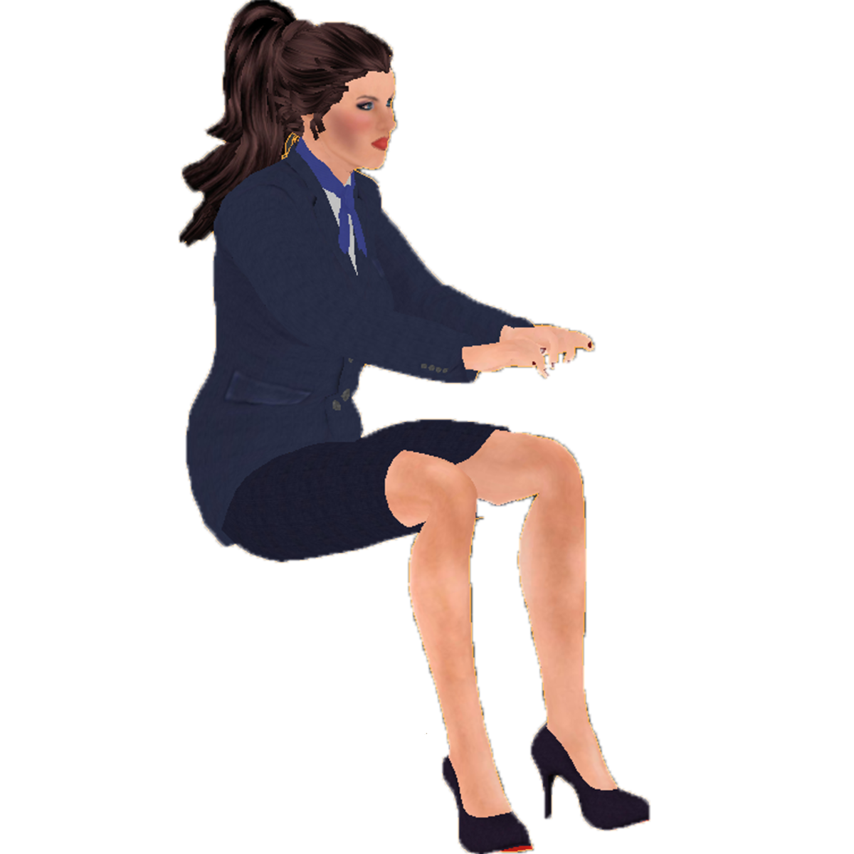 Glori beim Schreiben Animated