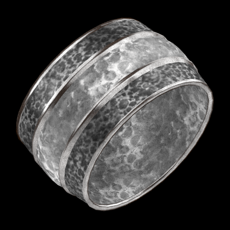 Hammered Cuff Silver