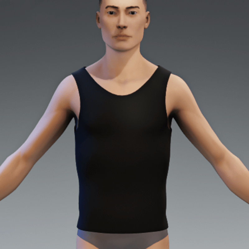 Basic Muscleshirt black