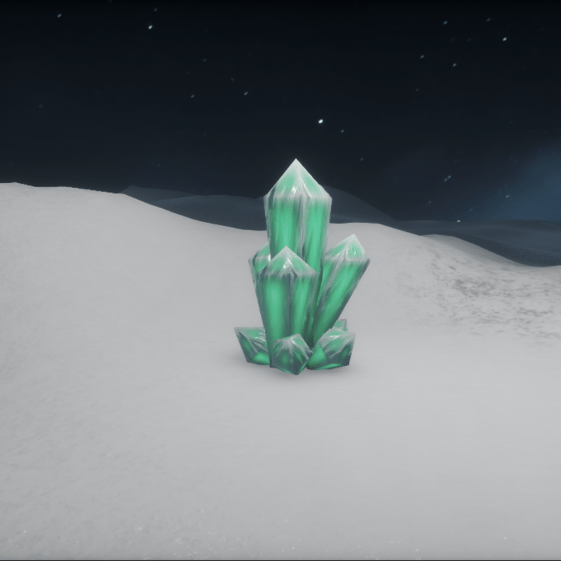 Ice-Crystals GREEN-cluster