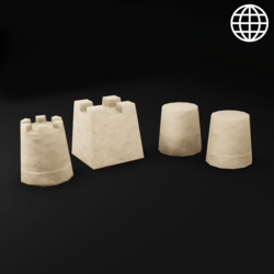 Sandcastle 4 Pack [World Item]