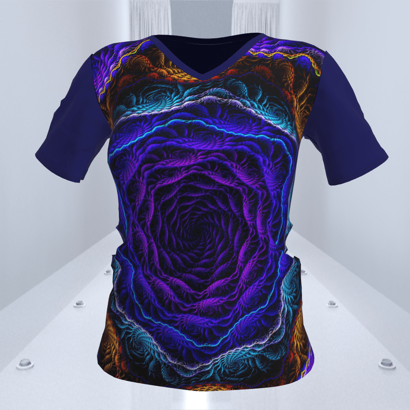 T Shirt with Purple Swirl