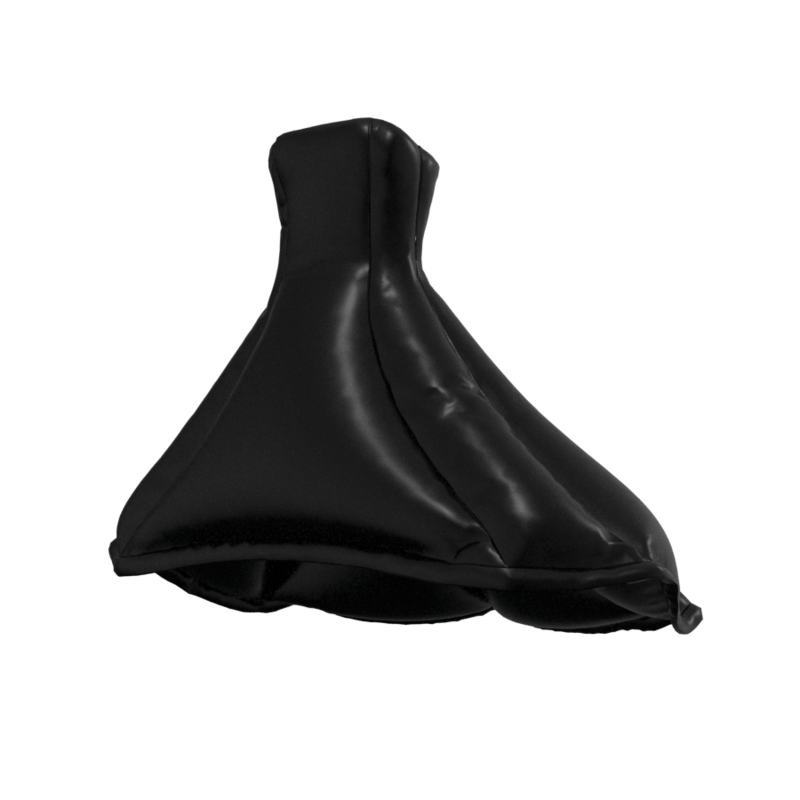 UNPRODUCTIVE PUFFER MINI DRESS BLACK