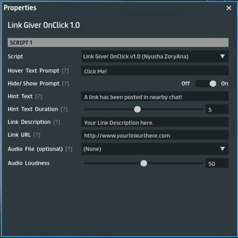 Link Giver OnClick HTE v1.0