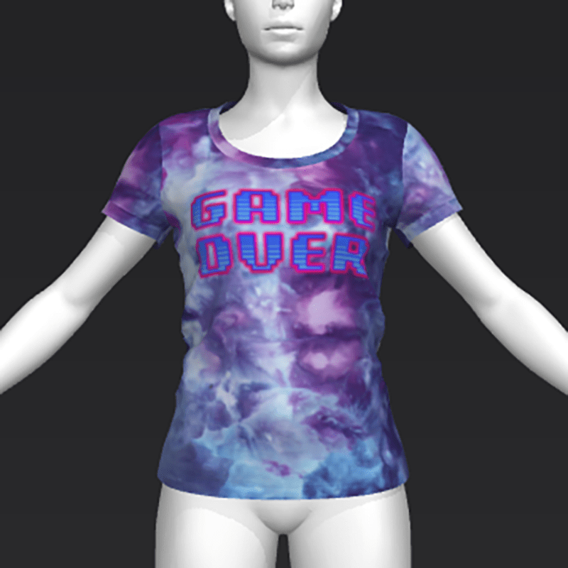 Ready Player One: Game Over T-Shirt (Tiedye) (W)