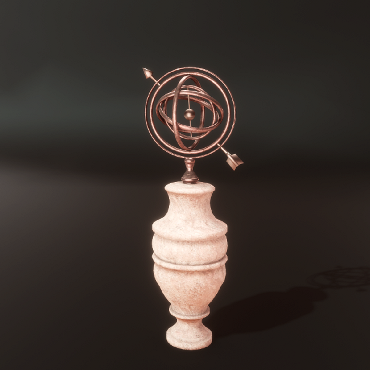 Armilary Sphere in Tall Pedistal