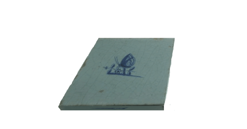 Dutch Delft Tile Butterfly
