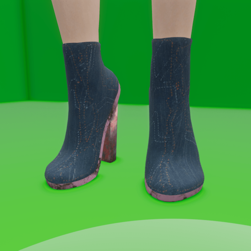 Boot Heels Denim and Dirt (TM)