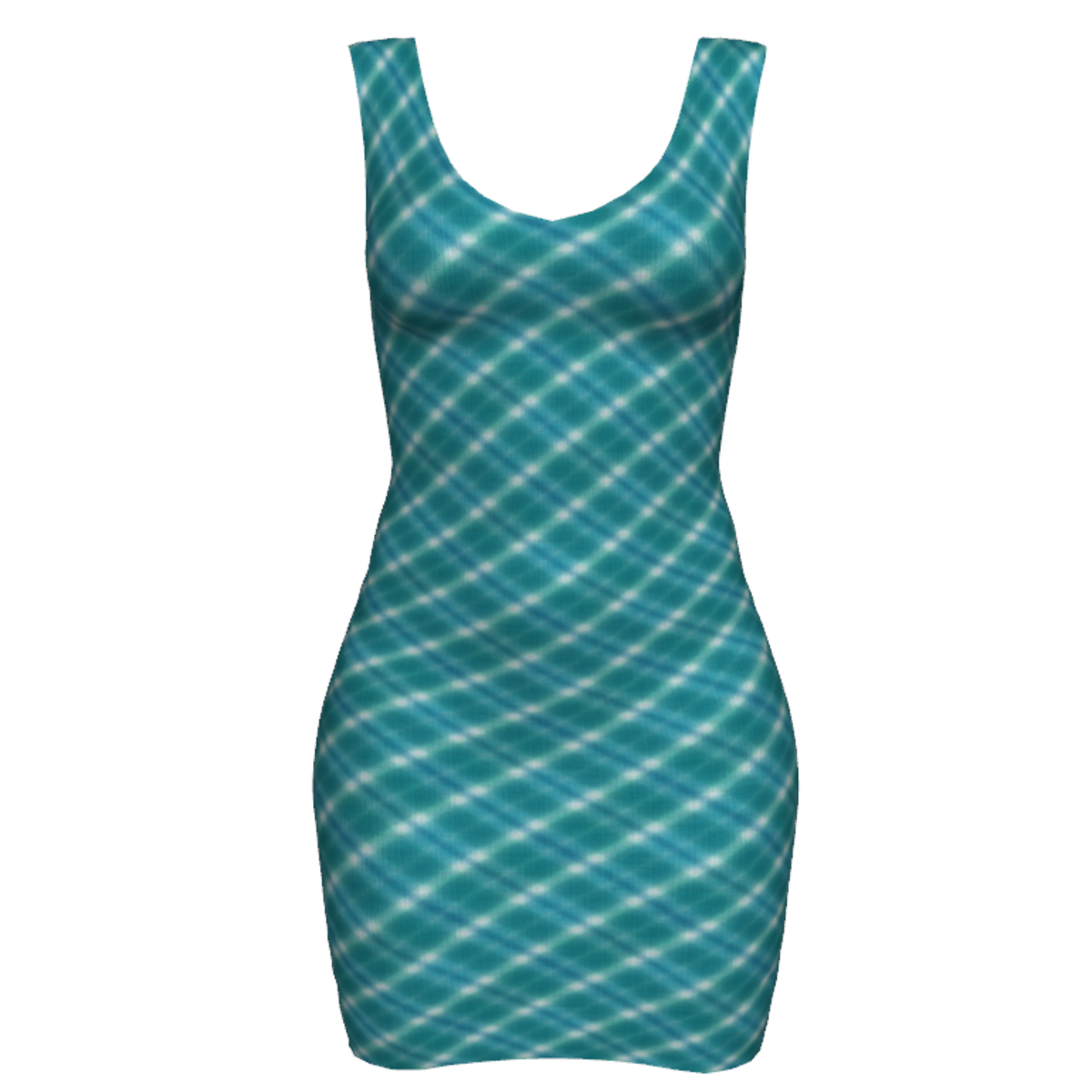 Woman Simple Dress - Plaid