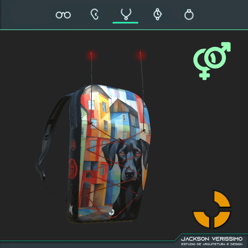 BackPack Minimal Dog City