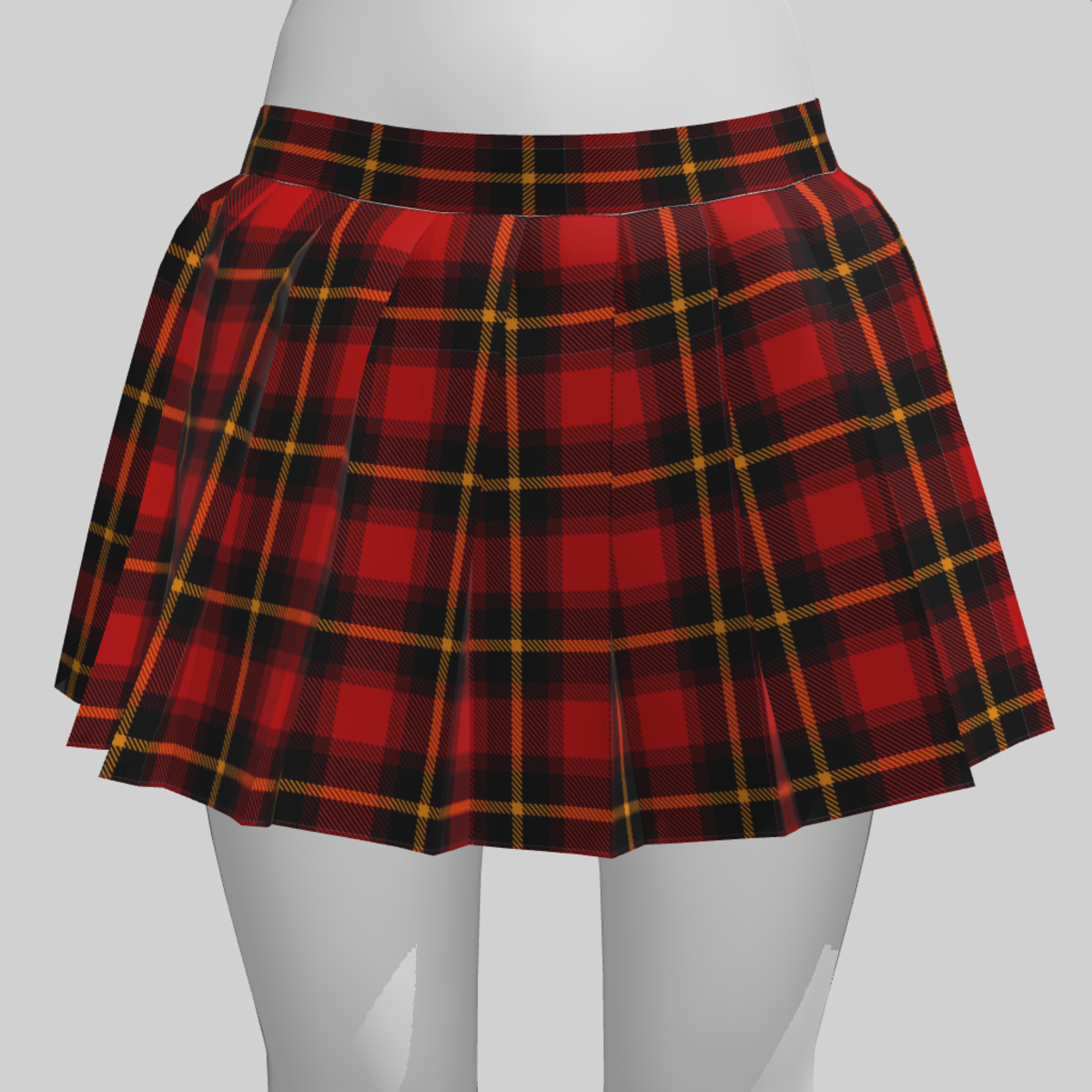 Skirt Jane Plaid Red