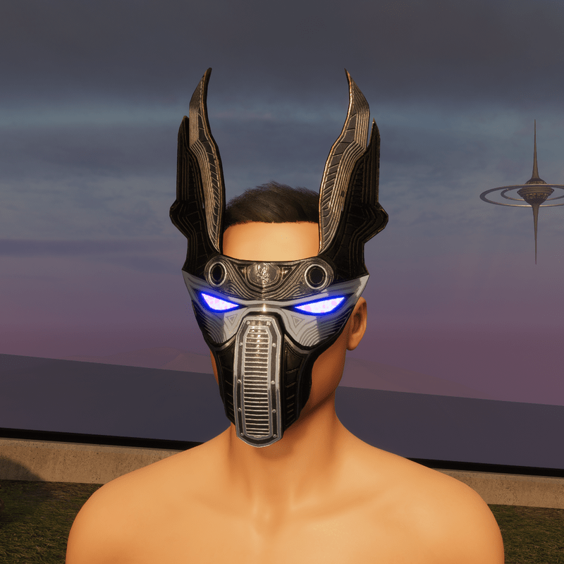Cyber Darko mask (blue animated eyes)