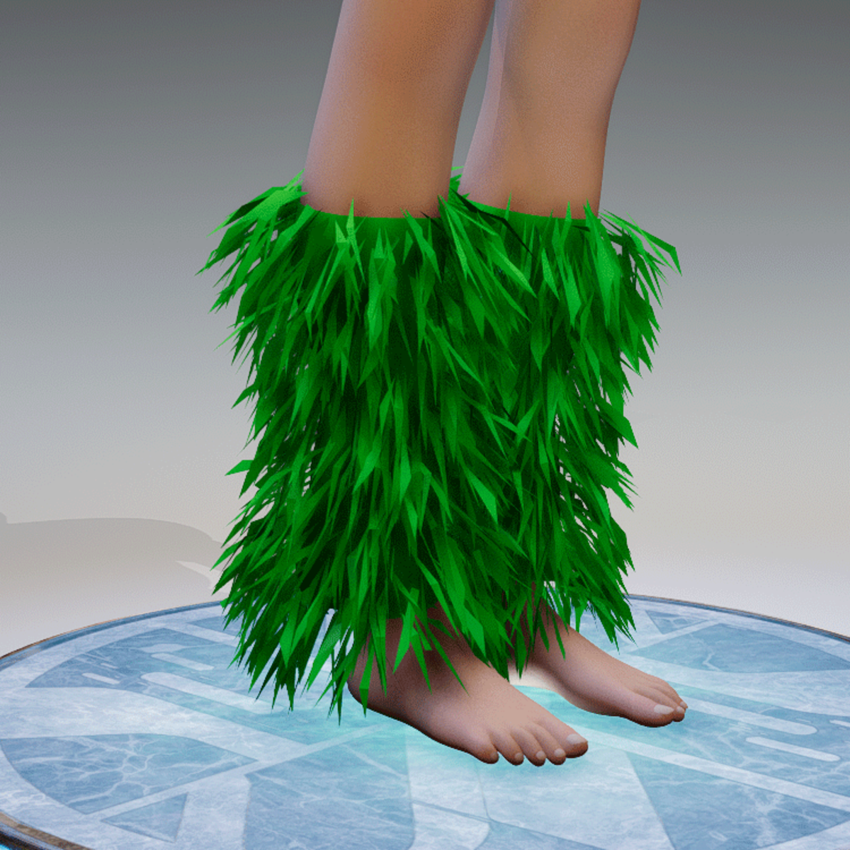 GoGo Dancer Furry Legwarmers GREEN