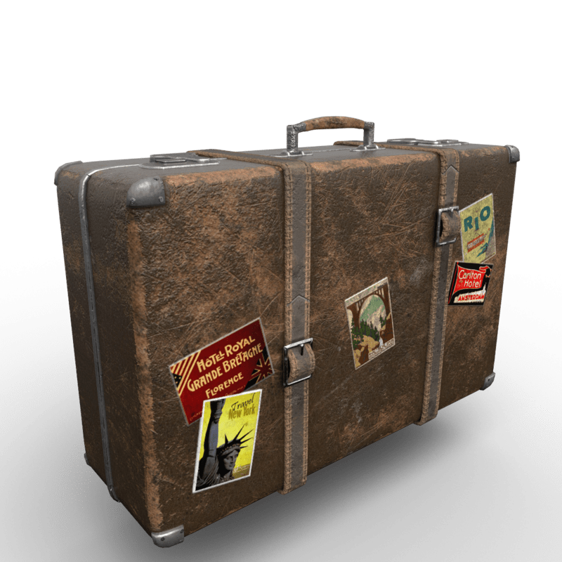 Vintage Suitcase Brown