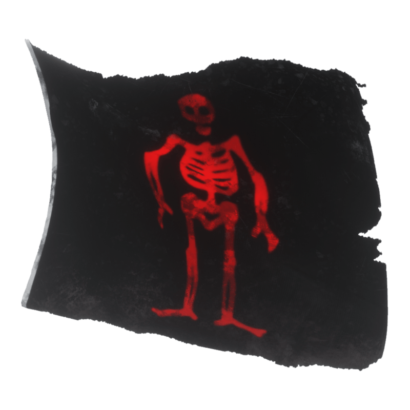 Pirate Flag 03 Blowing 01