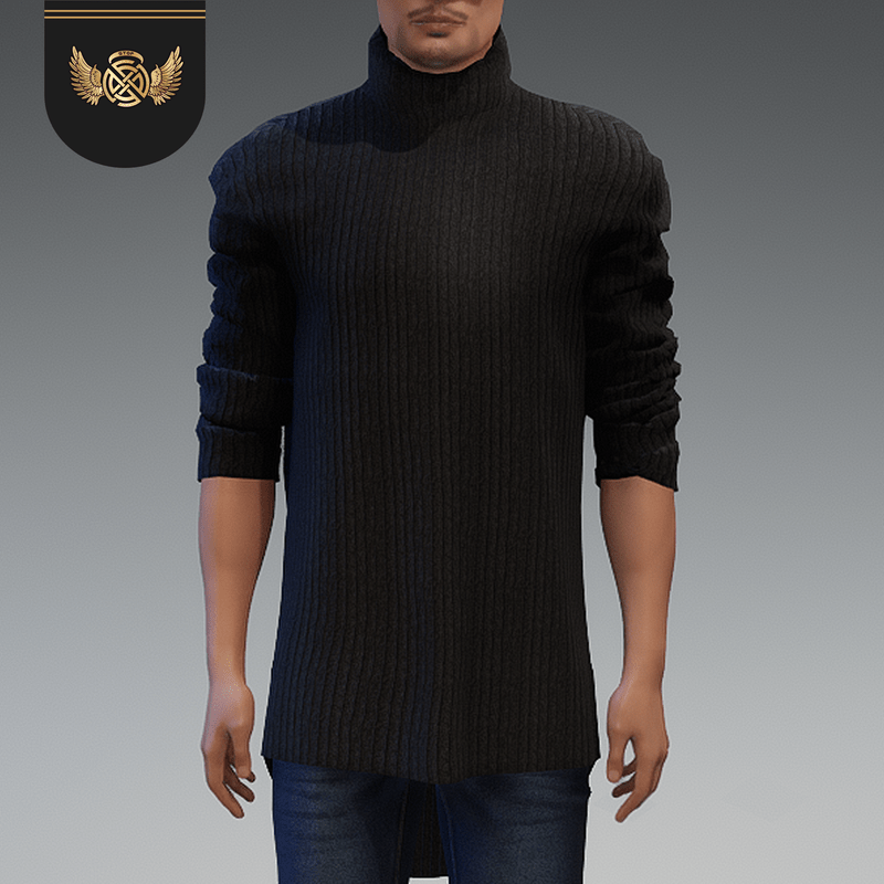 Turtleneck Sweater - Black