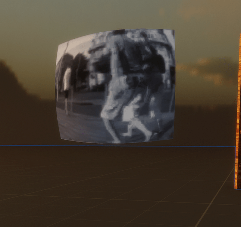 CCTV monitor screen animated