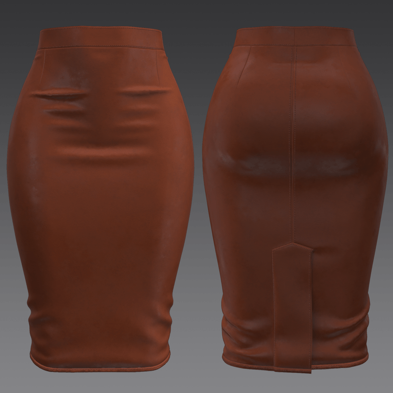 Leather Pencil Skirt