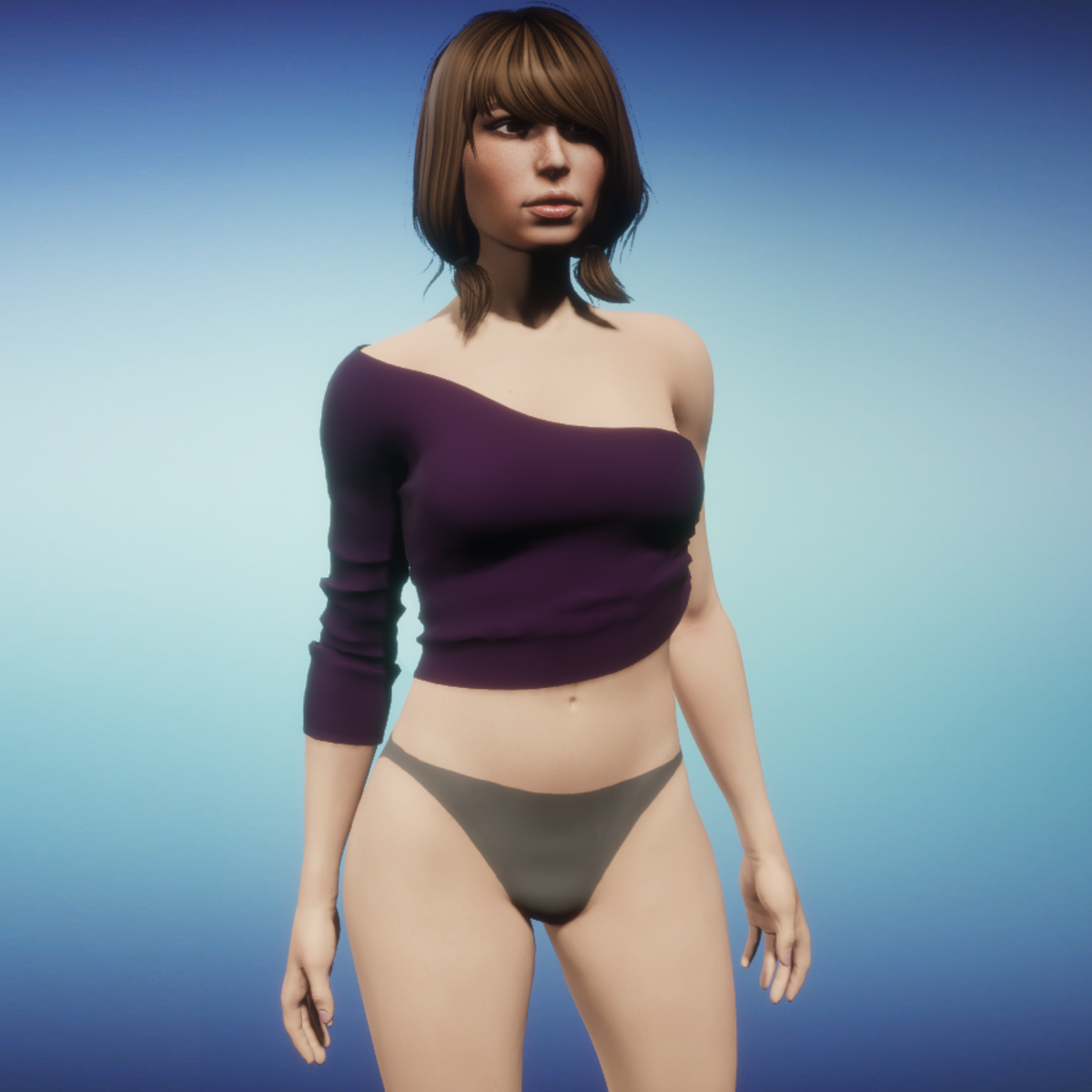 Top Valentina purple