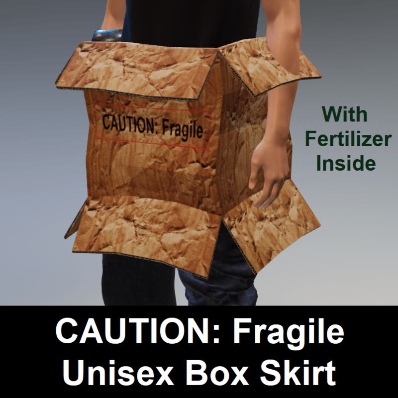 CAUTION: Fragile Box Skirt - With Fertilizer - UNISEX