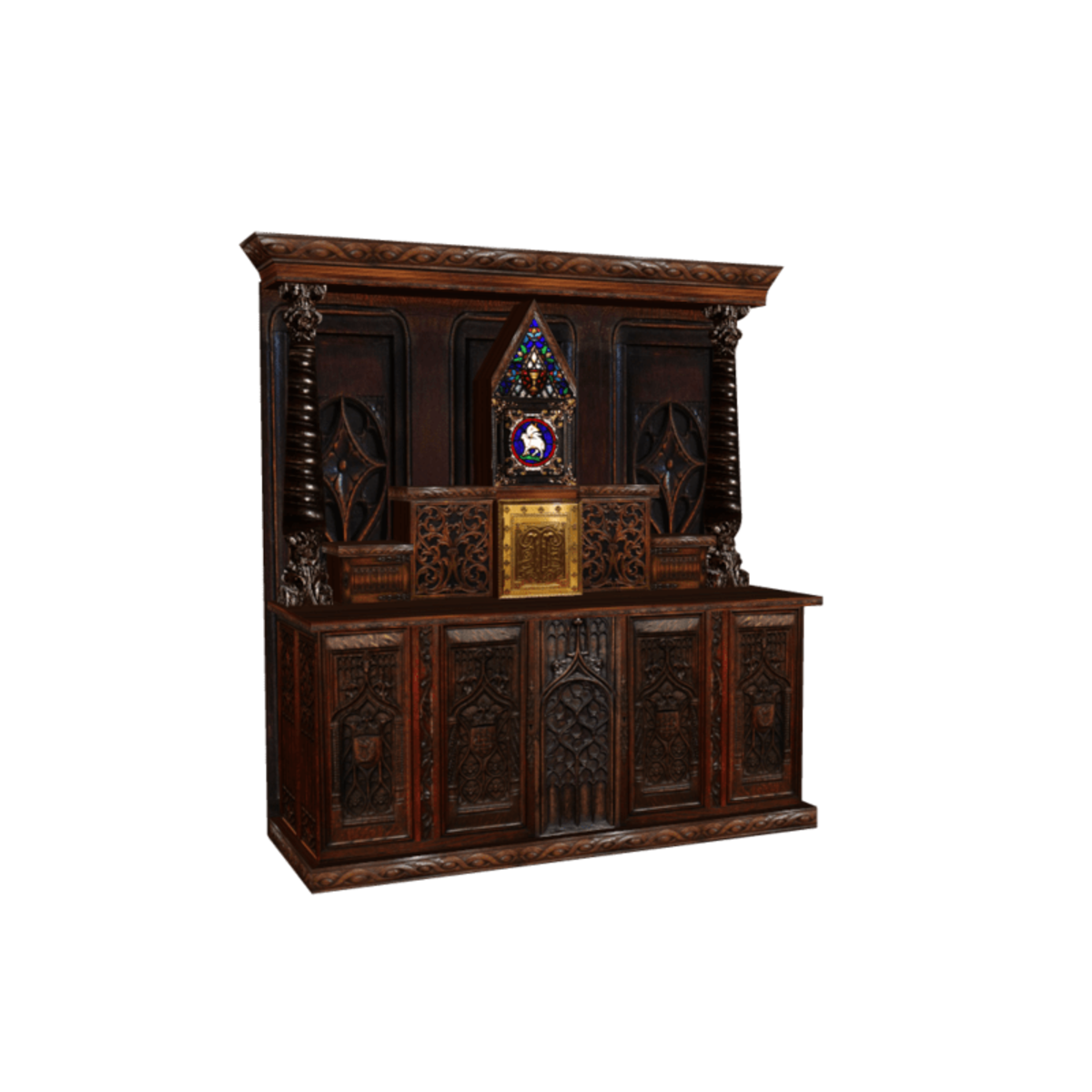 Gothic style altar