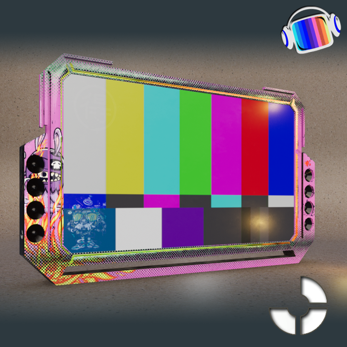 Stage Display SKY 3- Collage Pink