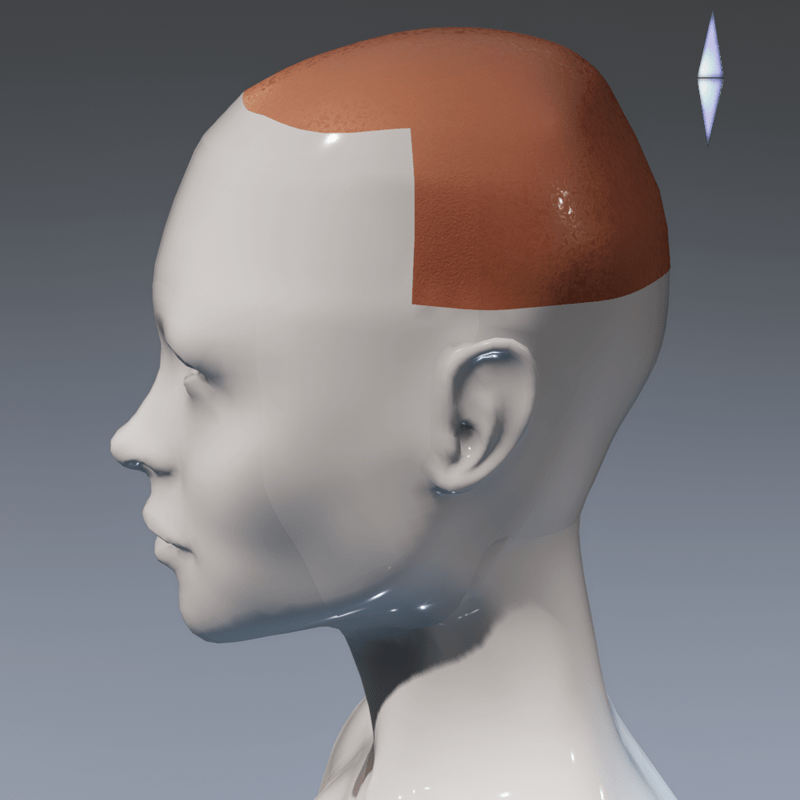 Scalp for Irene Head wet skin version