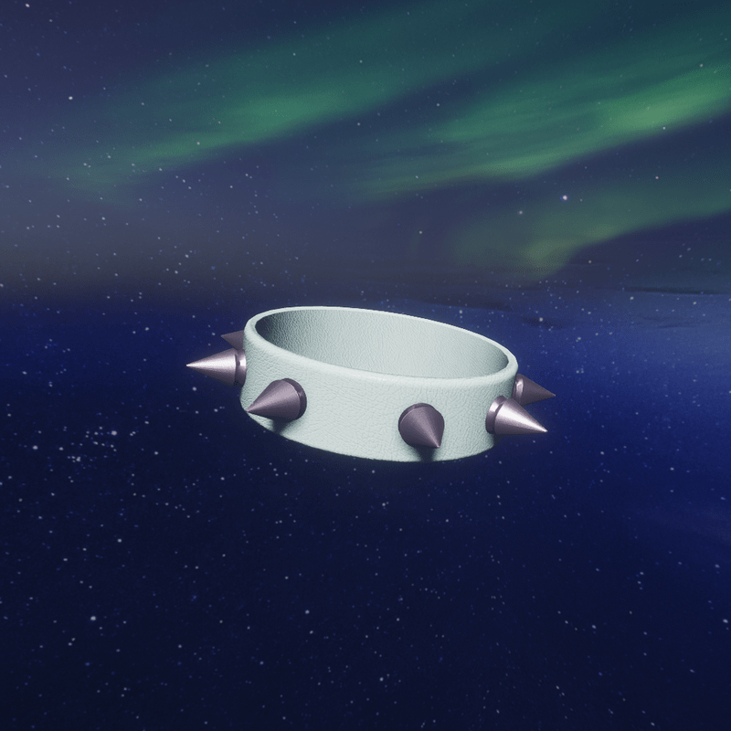 pink & white collar uwu