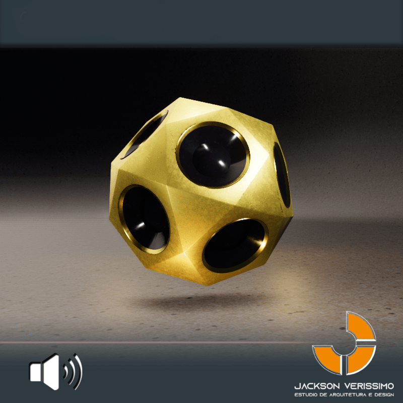 Ball Speaker- Gold
