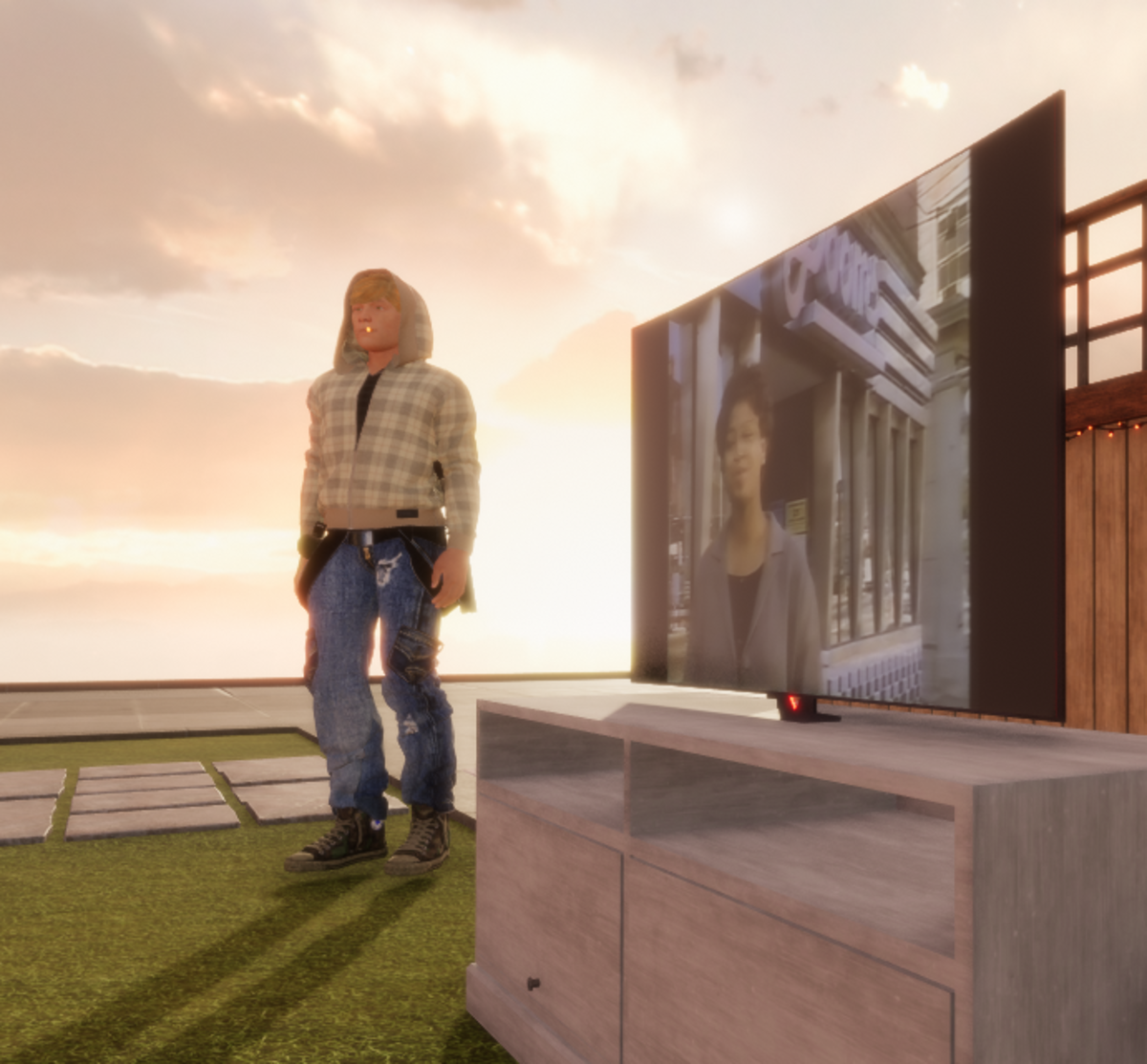 Curved Screen 55" Gaming TV