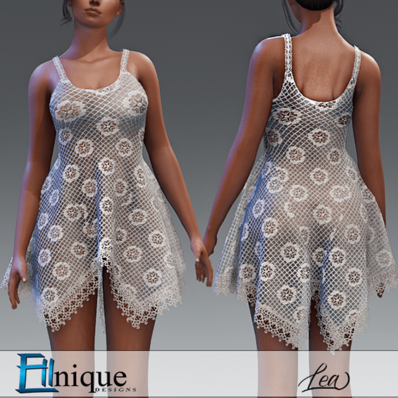Lea White Handkerchief Crochet lace dress