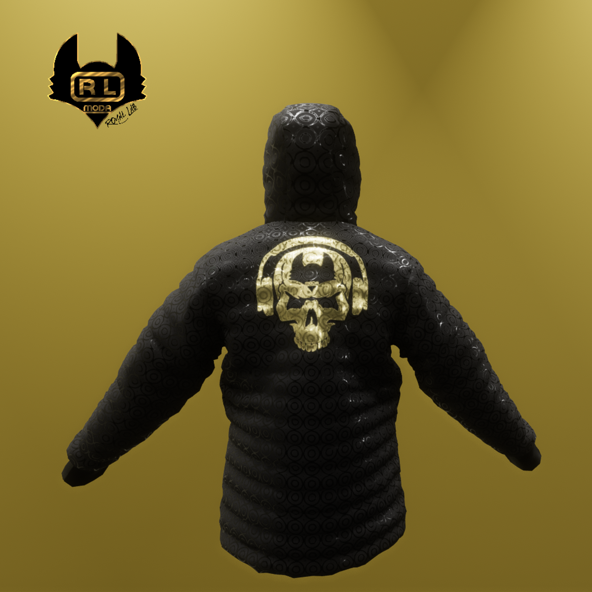 R.L.DEEJAY SKUL NERO JACKET