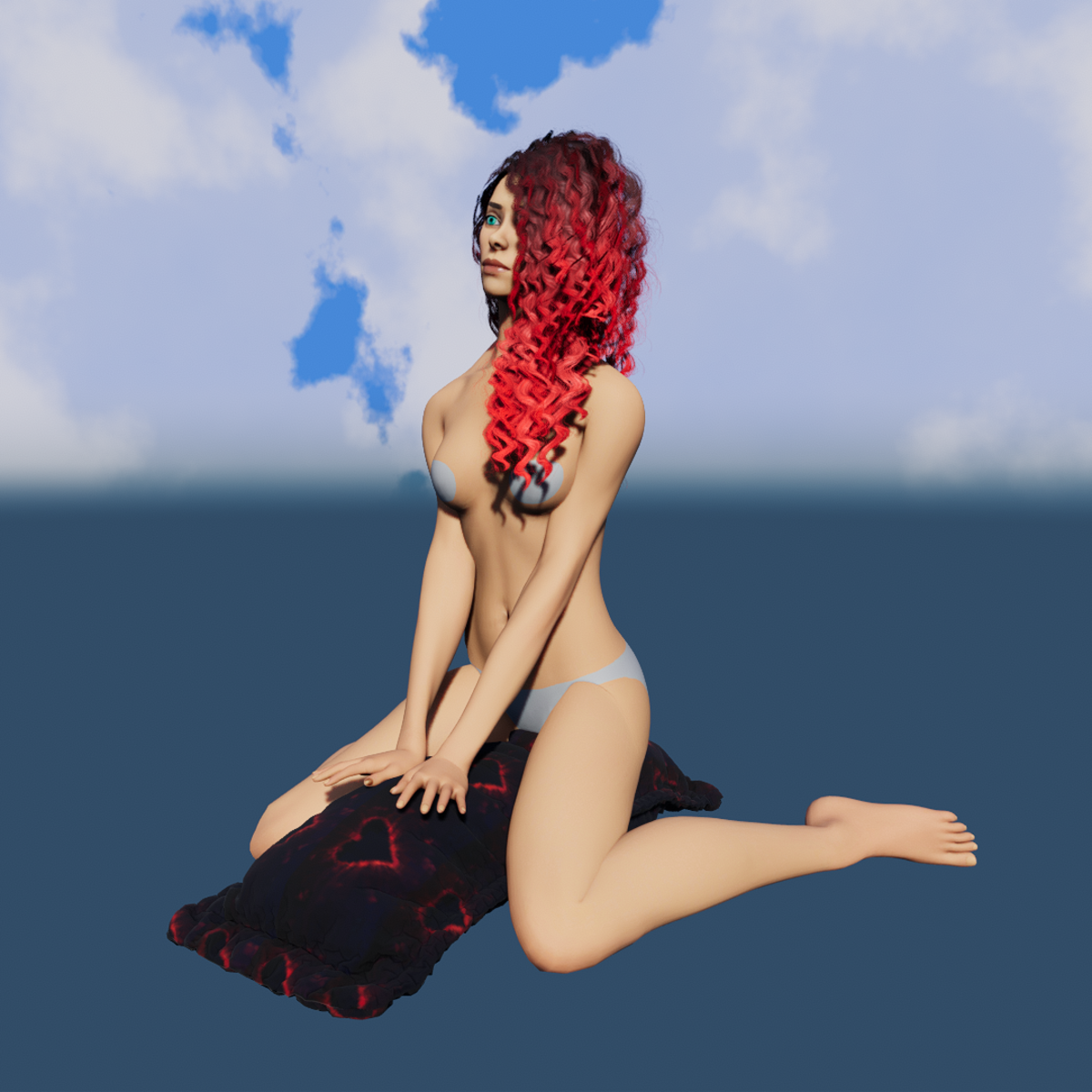 Kneel on cushion loop Girls