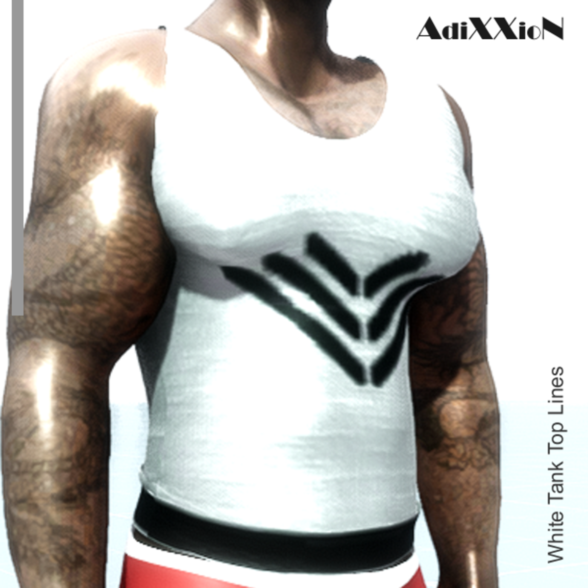 White Tank Top Lines