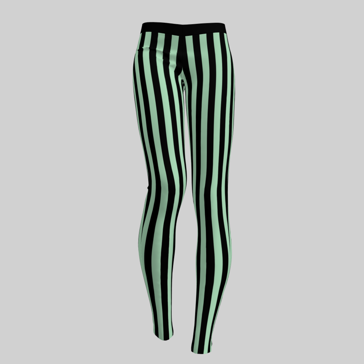 Leggings Maddy Stripes Black & Lil Mint 2.0