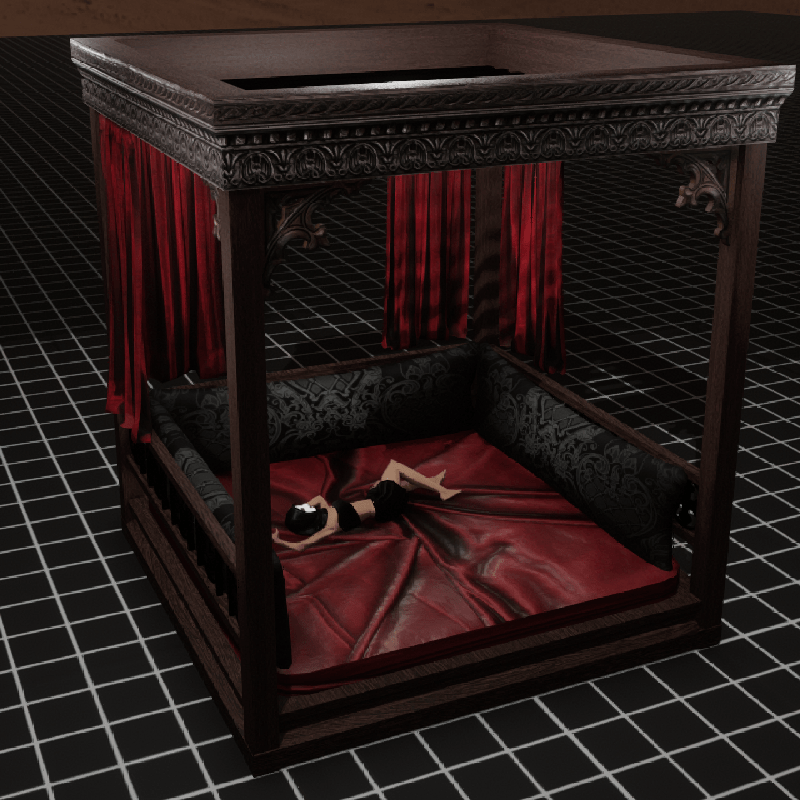 Cabana Style Gothic Bed