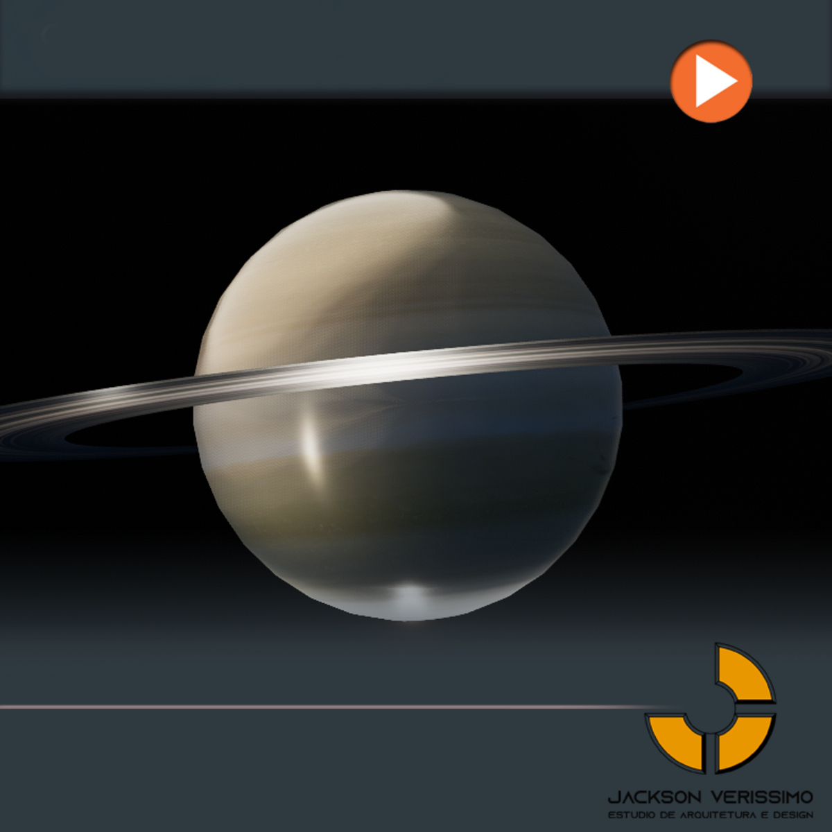 Animated Planet Saturn