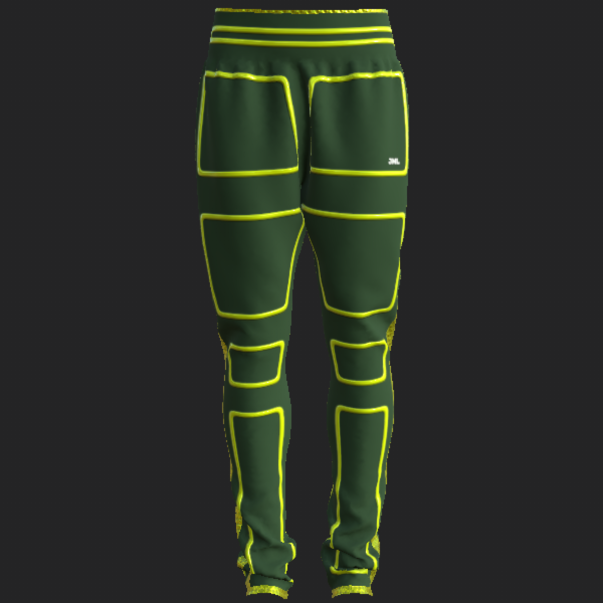 NEO SPORTS PANTS_ GREEN YELLOW
