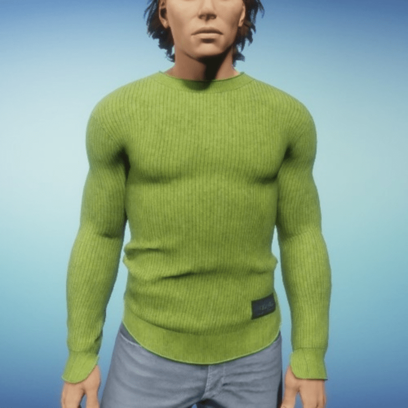 Tizzi sweater man green apple