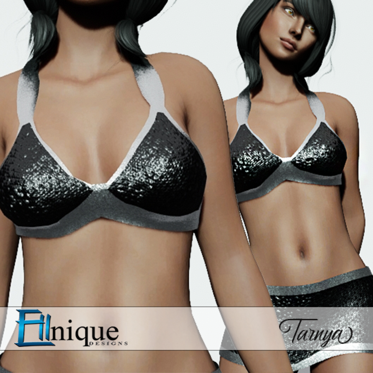 Tarnya Black Clubbing Sequin Top